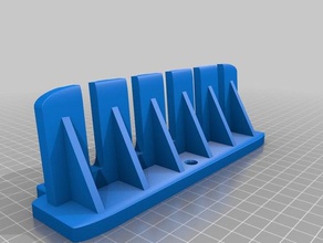 cinturón de rack w 4-5 ranuras organización la correa sujeción armario organizador colgador pared montaje en 3d print model - Mito3D