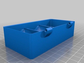 box hinged lid - printable tool holders & boxes hinge 3d print model - Mito3D