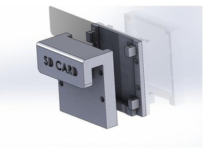 sd card reader frame 3d printer accessories anet a6 upgrade a8 mods holder 3d print model - Mito3D