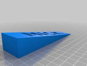 meine angepasste Tür zu stoppen Haushalt kundengebundene 3d print model - Mito3D