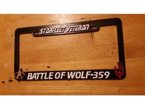 fédération vétéran de la bataille wolf-359 les signes et logos borg scifi star trek tng sttng 3d print model - Mito3D