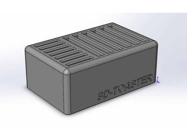 simples sd microsd organizador - sd-torradeira organização 3D print model - Mito3D