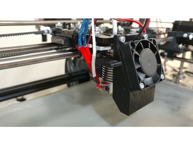 40mm fan & bltouch mount flsun cube 3d printer accessories cooler 3D print model - Mito3D