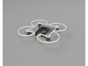 qx90 remake - micro quad 90mm + box r c i veicoli boite drone fpv fotogramma quadcopter 3d print model - Mito3D