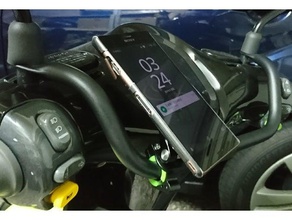trigo moto adaptador de montagem gogoro 2 telefone celular 3d print model - Mito3D