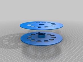 il mio personalizzato parametrico incastro filo filamento di spool stampa semplice hobby su misura 3d print model - Mito3D