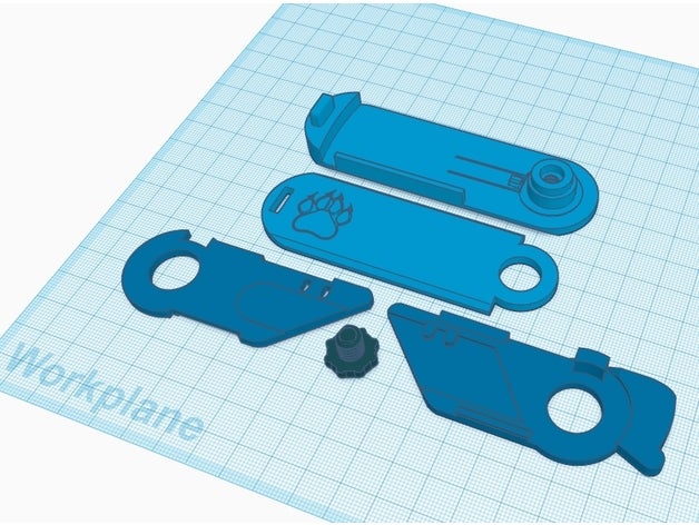 tacblade utility - remix hand-Werkzeuge Klapp-Messer razor blade utility-Klinge utility-Messer 3D print model - Mito3D