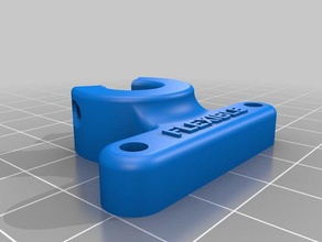 flsun verbesserte flexible filament-extruder-adapter 3d Drucker Zubehör - adapter extruder flexibel cube 3d print model - Mito3D