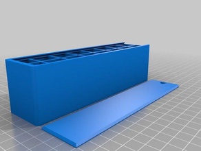 xadrez caixa de 8x2 porta-ferramentas & caixas personalizado 3d print model - Mito3D