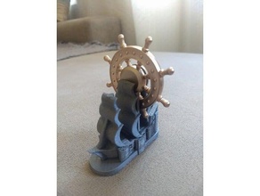 spinner support pirate theme 3d print model - Mito3D