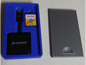 transcend card reader caso office lettore di schede sdcard scheda sd macchina fotografica della traccia 3d print model - Mito3D