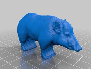 sanglier - agricola animeeple jouets & accessoires de jeux animal le jeu plateau meeple tirelire en forme cochon 3d print model - Mito3D