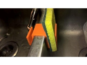 sponge holder kitchen & dining sink 3d print model - Mito3D