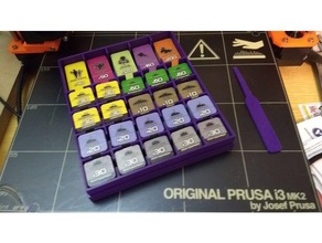 outpost boardgame scatole giocattolo & accessori di gioco da tavolo organizzatore della partita 3d print model - Mito3D