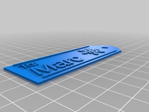 marc dono tag fiocco di neve segni e loghi su misura 3d print model - Mito3D