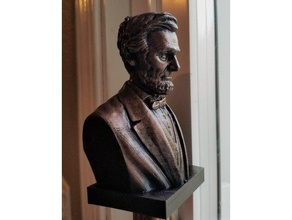 abraham lincoln busto esculturas do o presidente progressiva escultura estátua 3d print model - Mito3D