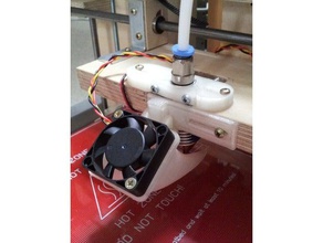 franzis mendel duct mounting adapter 3d printer parts 3d print model - Mito3D