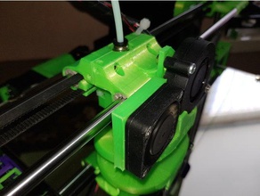 anet a8 horizontal e3d carriage 3d printer parts upgrade hotend v6 x-axis 3d print model - Mito3D