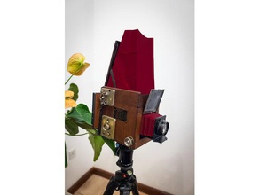 adapter instax wide back 3x4 graflex cameras camera fuji 3d print model - Mito3D