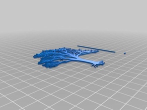 árbol de halloween aglomerado scrapbooking La impresión en 3d 3d print model - Mito3D