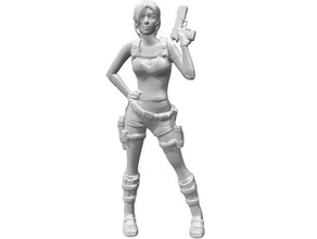 lara croft, une arme à feu personnes geekstuff croft tomb raider un jeu vidéo 3d print model - Mito3D