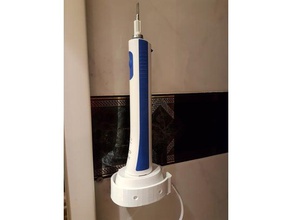 electric toothbrush wall support diy 3d print model - Mito3D