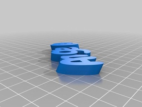 meine angepasste angela Schlüsselanhänger kundengebundene 3d print model - Mito3D
