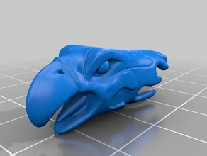 aquila stilizzata della testa animali 3d print model - Mito3D