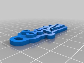 llavero sophia de porte-clés personnalisé 3d print model - Mito3D