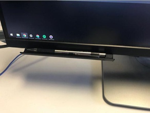 computer monitor pen tray office 3d print model - Mito3D