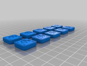dados mestres garota esquilo tokens brinquedo & acessórios para jogos token de jogo 3d print model - Mito3D