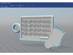 bart-iwillnotripoffmarvel de porte-clés 3d print model - Mito3D