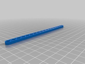 my customized parametric lego technic beam 3d printing 3d print model - Mito3D