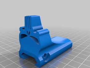 punisher picatinny handstop ar15 airsoft brinquedo & acessórios para jogos rail ferroviário crânio 3d print model - Mito3D