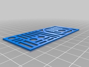 meine angepasste unterteilt Oberflächen 2 2d-Kunst kundengebundene 3d print model - Mito3D