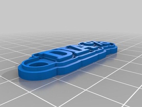 dia-n Schlüsselanhänger kundengebundene 3d print model - Mito3D