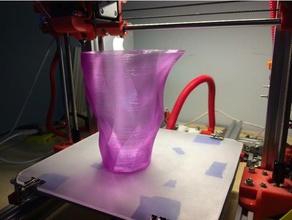 simplesmente deformado 2 decoração espiral vaso modo 3d print model - Mito3D