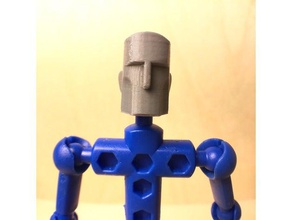 stilizzato slip-on in faccia modibot costruzione di giocattoli accessorio figura azione carattere personalizzato il fai da te 3d print model - Mito3D