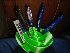 papier stylo porte-crayon de l'organisation bureau l'organisateur porte-stylo 3d print model - Mito3D