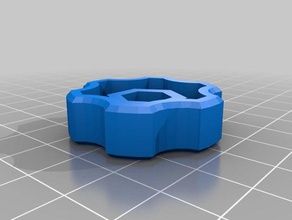 m6 thumb knob - metric hand tools customized 3d print model - Mito3D