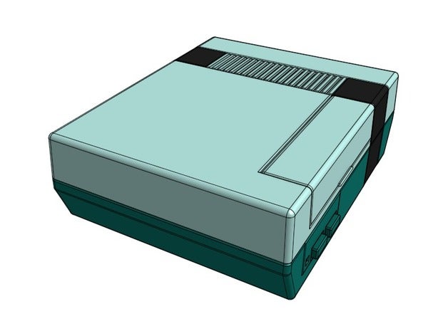 nintendo nes - raspberry pi 3 caso eletrônica framboesa raspberrypi habitação 3D print model - Mito3D