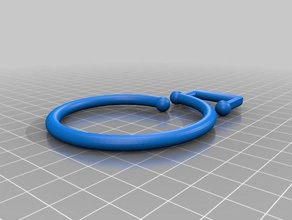 tenda della doccia anello clip bagno 3d print model - Mito3D