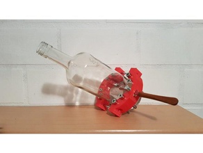 ajustable bottlecutter herramientas de mano la botella cortador flaschenschneider vidrio glasschneider glasscutter silberschnitt tinkercad herramienta 3d print model - Mito3D