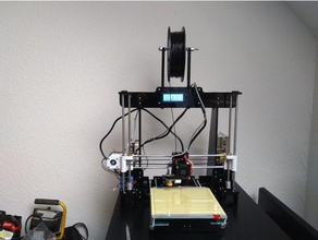 anet a8 super simple filament holder 3d printer parts spool 3d print model - Mito3D