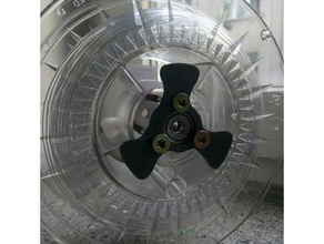 fixable spool hub quick filament change 3d printer accessories holder 3d print model - Mito3D