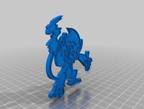 monferno 3d resim yaratıklar chimchar yangın türü infernape pokemon sinnoh starter 3d print model - Mito3D