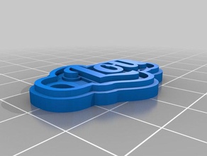 my customized multiline tag keychain lou keychains 3d print model - Mito3D