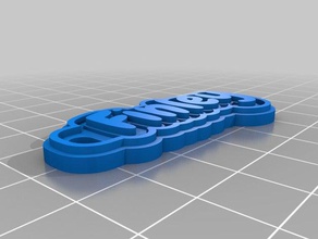 r llavero-finley llaveros personalizado 3d print model - Mito3D