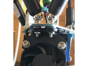 drucken, Ventilator montieren duet3d pcb-Effektor-e3d-v6-Vulkan 3d-Drucker Teile 3d print model - Mito3D