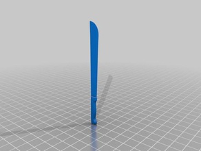 mini facão adereços 3d print model - Mito3D